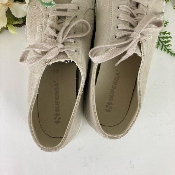 SUPERGA shoes | suede dove grey | size 8 | gym shoe - Picture 9 of 14